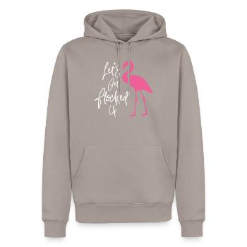 Junggesellin Jungesellinnenabschied Braut - Männer Premium Bio Hoodie - Taupe - Vorne - Nico (187cm)