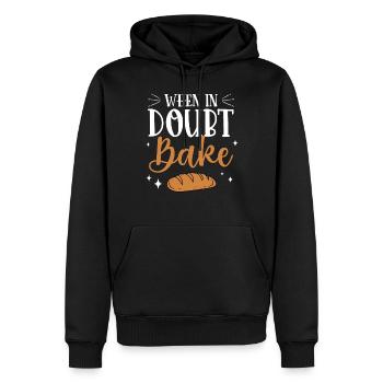 Baker Bakery Bakery Baking Gift - Men’s Premium Organic Hoodie - black - Front - Nico (187cm)