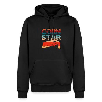 Cornhole Beanbag Sackloch Geschenk - Männer Premium Bio Hoodie - Schwarz - Vorne - Nico (187cm)