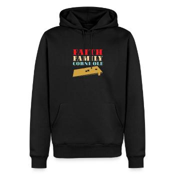 Cornhole Beanbag Sackloch Geschenk - Männer Premium Bio Hoodie - Schwarz - Vorne - Nico (187cm)