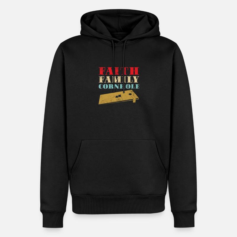 Cornhole - Männer Premium Bio Hoodie - Schwarz