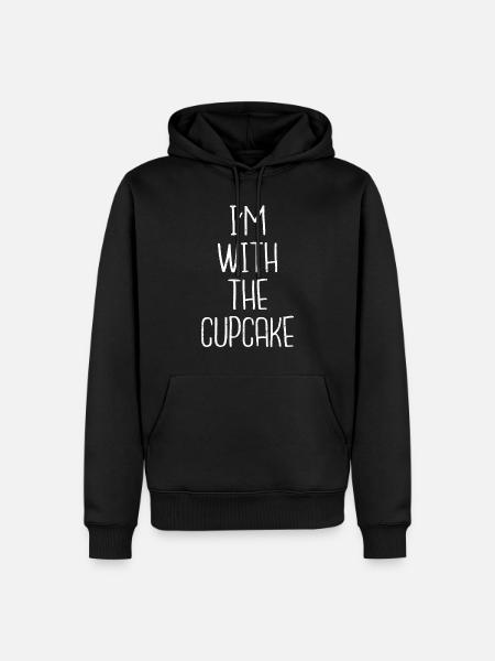 Cupcake - Men’s Premium Organic Hoodie - black