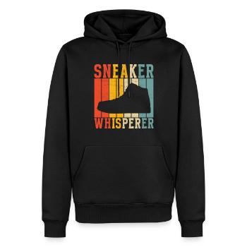 Sneakerhead Sneaker Collector - Sweat à capuche Premium bio Homme - noir - Devant - Nico (187cm)