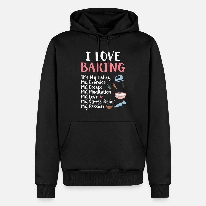 Bäcker - Männer Premium Bio Hoodie - Schwarz