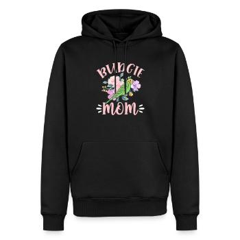 Perruche d’oiseau perruche cadeau - Sweat à capuche Premium bio Homme - noir - Devant - Nico (187cm)