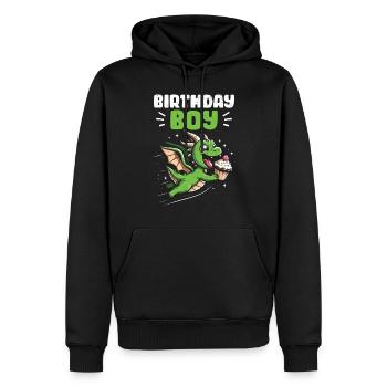 Cupcake - Sweat à capuche Premium bio Homme - noir - Devant - Nico (187cm)