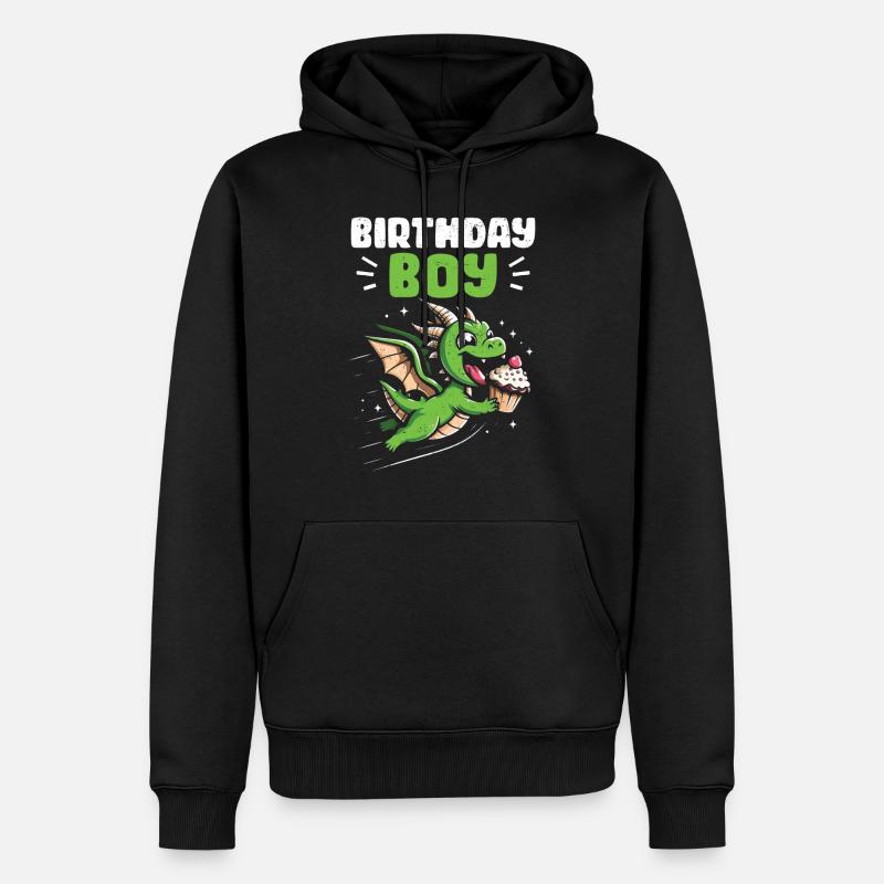 Cupcake - Männer Premium Bio Hoodie - Schwarz