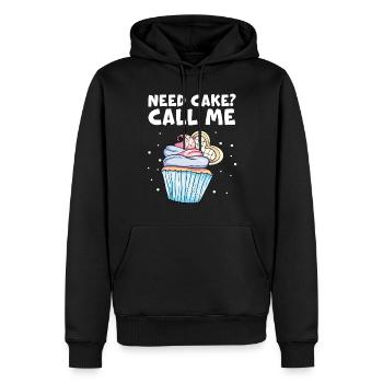 Cupcake Muffin Backen Geschenk - Männer Premium Bio Hoodie - Schwarz - Vorne - Nico (187cm)