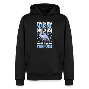 Meeresbiologie Meeresbiologe - Männer Premium Bio Hoodie - Schwarz - Vorne - Nico (187cm)
