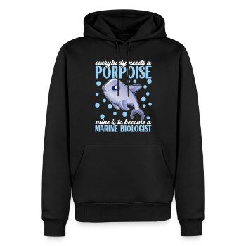 Marine Biology Marine Biologist - Men’s Premium Organic Hoodie - black - Front - Nico (187cm)