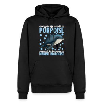 Marine Biology Marine Biologist - Men’s Premium Organic Hoodie - black - Front - Nico (187cm)