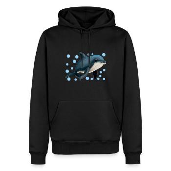 Meeresbiologie Meeresbiologe - Männer Premium Bio Hoodie - Schwarz - Vorne - Nico (187cm)