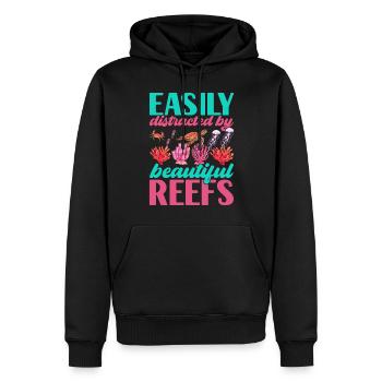 Marine Biology Marine Biologist - Men’s Premium Organic Hoodie - black - Front - Nico (187cm)