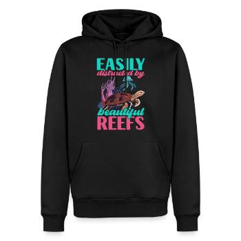 Marine Biology Marine Biologist - Men’s Premium Organic Hoodie - black - Front - Nico (187cm)