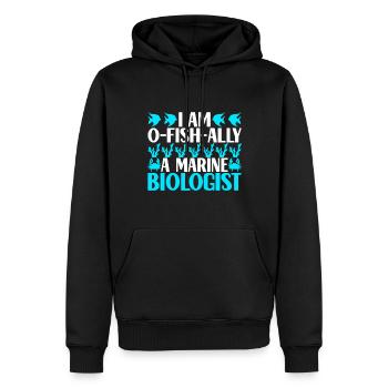 Marine Biology Marine Biologist - Men’s Premium Organic Hoodie - black - Front - Nico (187cm)
