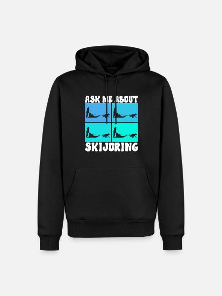 Sledding Sled dogs - Men’s Premium Organic Hoodie - black