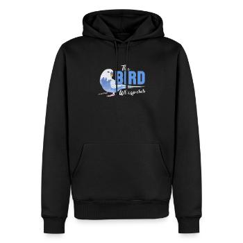 Perruche oiseau animal de compagnie perruche cadeau - Sweat à capuche Premium bio Homme - noir - Devant - Nico (187cm)