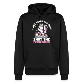 Cupcake Muffin Backen Geschenk - Männer Premium Bio Hoodie - Schwarz - Vorne - Nico (187cm)