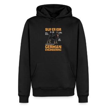 Doberman chien chiens cadeau pour animaux de compagnie - Sweat à capuche Premium bio Homme - noir - Devant - Nico (187cm)