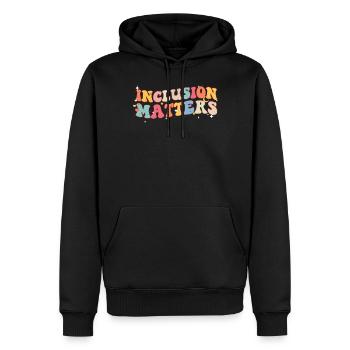 Autism - Men’s Premium Organic Hoodie - black - Front - Nico (187cm)
