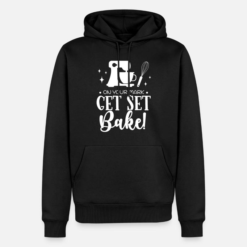 Bäcker Bäckerein Backwaren Backen Geschenk - Männer Premium Bio Hoodie - Schwarz
