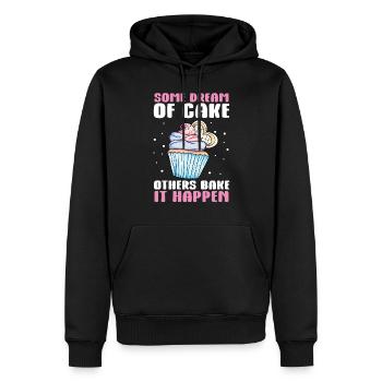 Cupcake Muffin Backen Geschenk - Männer Premium Bio Hoodie - Schwarz - Vorne - Nico (187cm)