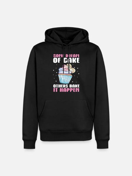 Cupcake Muffin Baking Gift - Men’s Premium Organic Hoodie - black