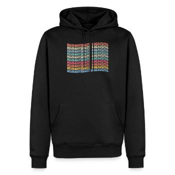 Autismus - Männer Premium Bio Hoodie - Schwarz - Vorne - Nico (187cm)
