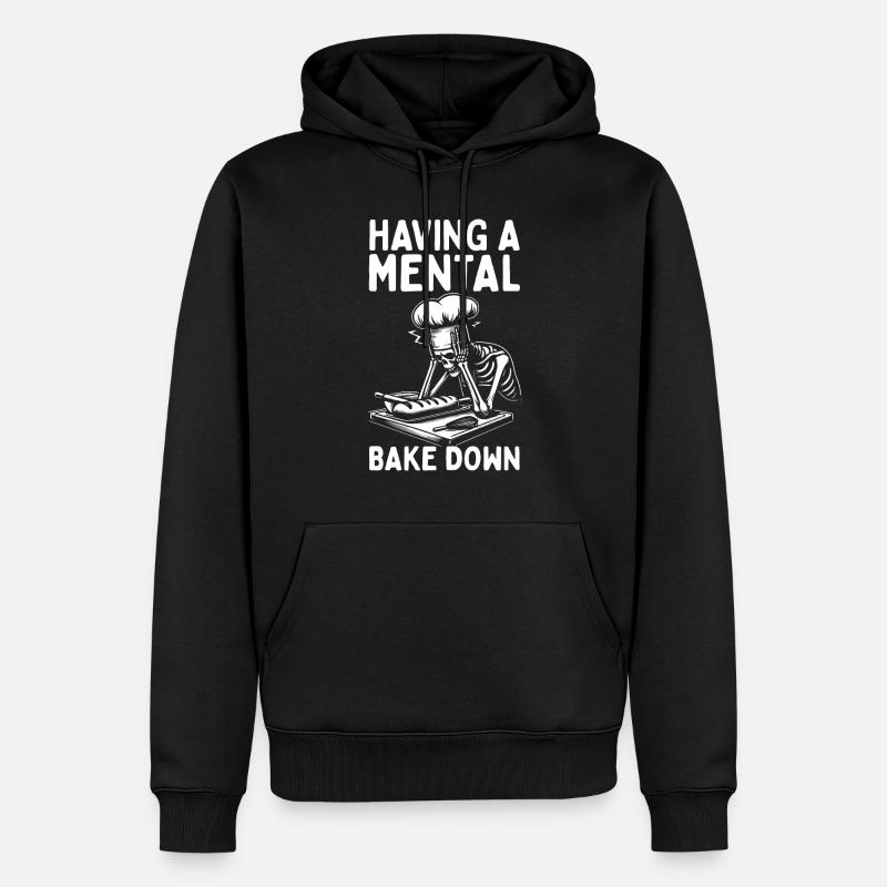 Bäcker Bäckerein Backwaren Backen Geschenk - Männer Premium Bio Hoodie - Schwarz
