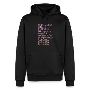 Crochet tricot couture couture cadeau - Sweat à capuche Premium bio Homme - noir - Devant - Nico (187cm)