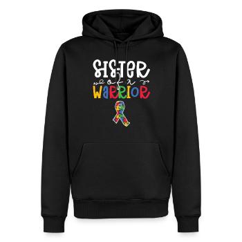 Autismus Awareness Day Autist Geschenk - Männer Premium Bio Hoodie - Schwarz - Vorne - Nico (187cm)