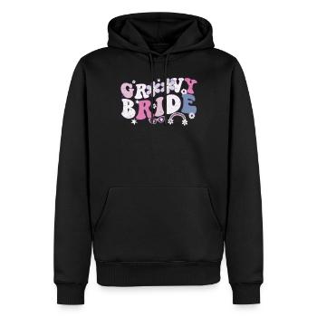 Spinster - Men’s Premium Organic Hoodie - black - Front - Nico (187cm)