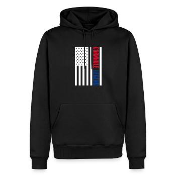 Cornhole Beanbag Sackloch Geschenk - Männer Premium Bio Hoodie - Schwarz - Vorne - Nico (187cm)