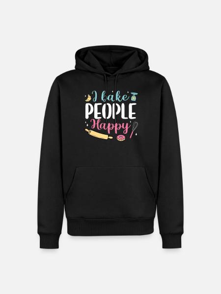 Baker Bakery Bakery Baking Gift - Men’s Premium Organic Hoodie - black