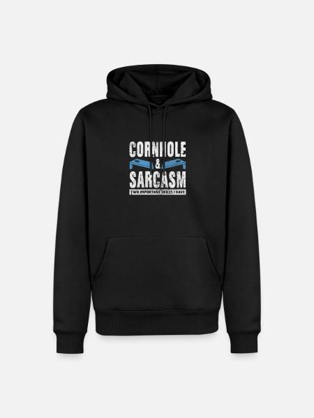 Cornhole - Männer Premium Bio Hoodie - Schwarz