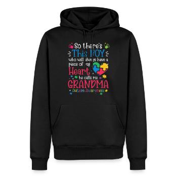Autismus Awareness Day Autist Geschenk - Männer Premium Bio Hoodie - Schwarz - Vorne - Nico (187cm)
