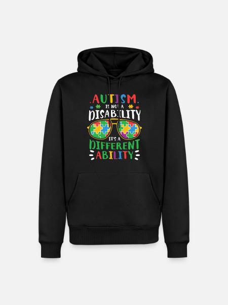 Autism Awareness Day Autistic Gift - Men’s Premium Organic Hoodie - black