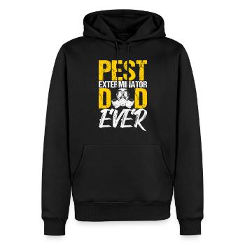 Pest Control Exterminator - Men’s Premium Organic Hoodie - black - Front - Nico (187cm)