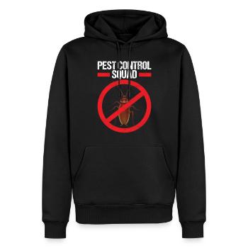 Pest Control Exterminator - Men’s Premium Organic Hoodie - black - Front - Nico (187cm)