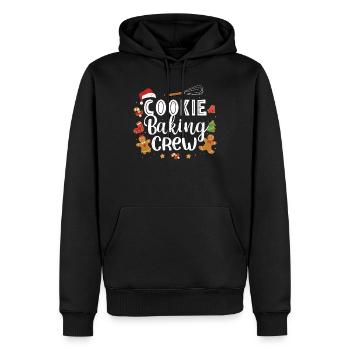 Baker - Men’s Premium Organic Hoodie - black - Front - Nico (187cm)