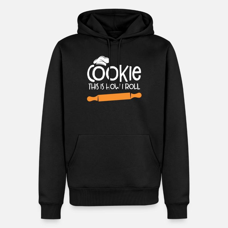 Bäcker Bäckerein Backwaren Backen Geschenk - Männer Premium Bio Hoodie - Schwarz