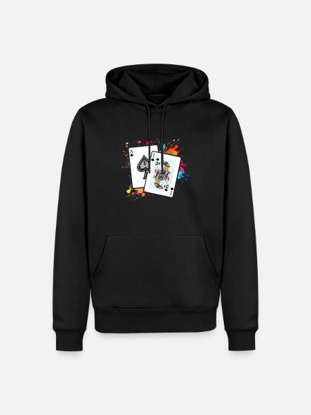 Blackjack - Men’s Premium Organic Hoodie - black