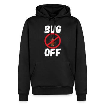 Pest Control Exterminator - Men’s Premium Organic Hoodie - black - Front - Nico (187cm)