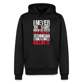 Pest Control Exterminator - Men’s Premium Organic Hoodie - black - Front - Nico (187cm)