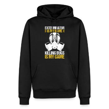 Schädlingsbekämpfung Kammerjäger - Männer Premium Bio Hoodie - Schwarz - Vorne - Nico (187cm)