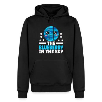 Astronomie Mignonne Planète Système Solaire Galaxie - Sweat à capuche Premium bio Homme - noir - Devant - Nico (187cm)