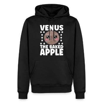 Astronomie Mignonne Planète Système Solaire Galaxie - Sweat à capuche Premium bio Homme - noir - Devant - Nico (187cm)