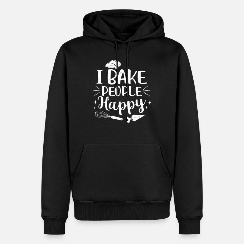 Bäcker - Männer Premium Bio Hoodie - Schwarz