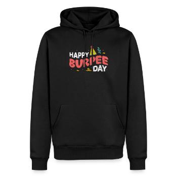 Burpees - Men’s Premium Organic Hoodie - black - Front - Nico (187cm)