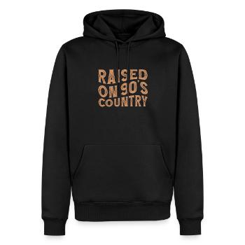 Musique country Cadeau de musique country - Sweat à capuche Premium bio Homme - noir - Devant - Nico (187cm)